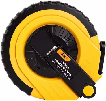 Лента Deli DL9830ZY мерная 30м x 14.5мм, ударопрочный корпус, полотно из стекловолокна и ПВХ
