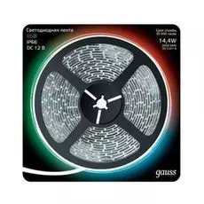 Лента Gauss 311000414 LED 5050/60-SMD 14.4W 12V DC RGB IP66 (блистер 5м)