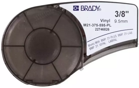Лента красящая Brady M21-375-595-PL brd139732 9.53 мм/6.4 м винил, белый на фиолетовом