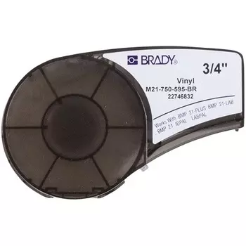 Лента красящая Brady M21-750-595-BR brd139737 19.05 мм/6.4 м винил, белый на коричневом