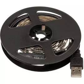 Лента Lamper 141-387 LED с USB коннектором 5 В, 10 мм, IP65, SMD 5050, 60 LED/m, цвет свечения RGB