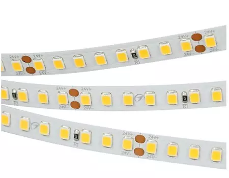 Лента светодиодная Arlight RT-A160-8mm 24V Day4000 024537(2) (12 W/m, IP20, 2835, 5m) высок.эфф.150 лм/Вт)