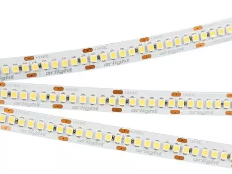 Лента светодиодная Arlight RT-A240-10mm 24V Warm2700 017428(1) (19.2W/m, IP20, 3528, 5m) 19.2 Вт/м, IP20)
