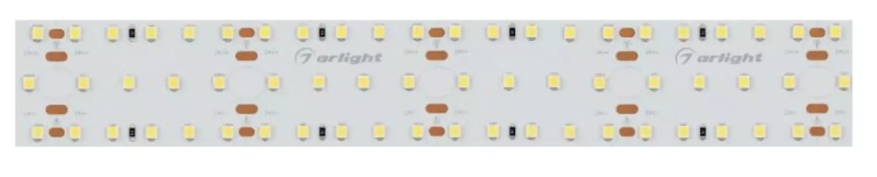 Лента светодиодная Arlight S2-A280-34mm 24V Warm3000 021202(2) (25 W/m, IP20, 2835, 2.5m) открытый