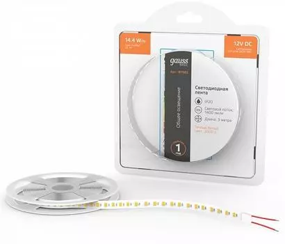 Лента светодиодная Gauss BT082 Basic 3м