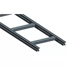 Лоток Lanmaster LAN-LTS500-GY лестничный, прямая секция шириной 500 мм, сталь, 2.5 метра, серый