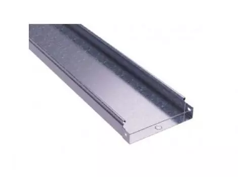 Лоток листовой неперфорированный DKC SNS33540 (ШxВxД) 400x35x3000 мм, толщ. 1 мм, сталь, оцинкованная по методу Сендзимира, "S5 Combitech" (уп/2 шт)