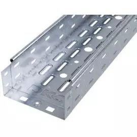 Лоток листовой перфорированный DKC 35302ZL (ШxВxД) 100x80x3000 мм, сталь, цинк-ламель, "S5 Combitech" (уп/8 шт)