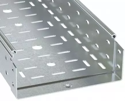 Лоток листовой перфорированный DKC 3530512 (ШxВxД) 300x80x3000 мм, толщ. 1,2 мм, сталь, оцинкованная по методу Сендзимира, "S5 Combitech" (уп/2 шт)