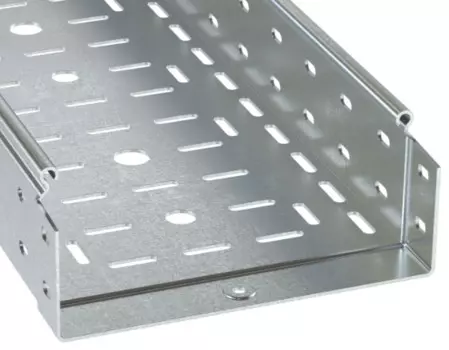 Лоток листовой перфорированный DKC 3530612HDZ (ШxВxД) 400x80x3000 мм, сталь, горячеоцинкованная, "S5 Combitech" (уп/2 шт)