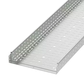 Лоток листовой перфорированный DKC 3530615HDZ (ШxВxД) 400x80x3000 мм, сталь, горячеоцинкованная, "S5 Combitech" (уп/2 шт)