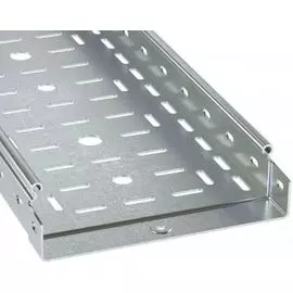 Лоток листовой перфорированный DKC 3530712 (ШxВxД) 500x80x3000 мм, толщ. 1,2 мм, сталь, оцинкованная