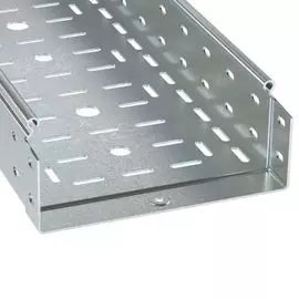 Лоток листовой перфорированный DKC 3534112ZL (ШxВxД) 100x100x3000 мм, сталь, цинк-ламель, "S5 Combitech" (уп/2 шт)