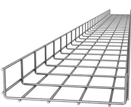 Лоток проволочный Lanmaster LAN-MTS50x50-4.0EZ 50х50мм, с двойной проволокой на дне, Ф4.0мм, оцинкованный, 3 метра