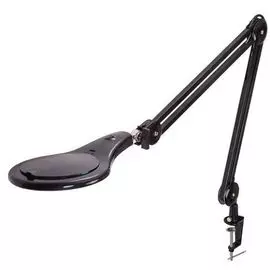 Лупа Rexant 31-0406 на струбцине круглая настольная 5Х с подсветкой 90 LED, черная