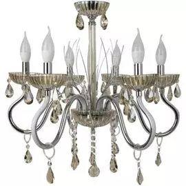 Люстра HIPER H824-6 6*E14 40Вт + 30Вт LED chrome