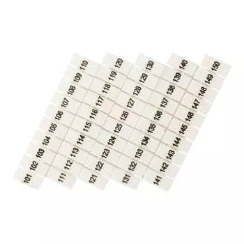 Маркер EKF zb-st-2.5-100-150 для JXB-ST/Push-in 2,5 с нумерацией 100-150 (100 шт.)