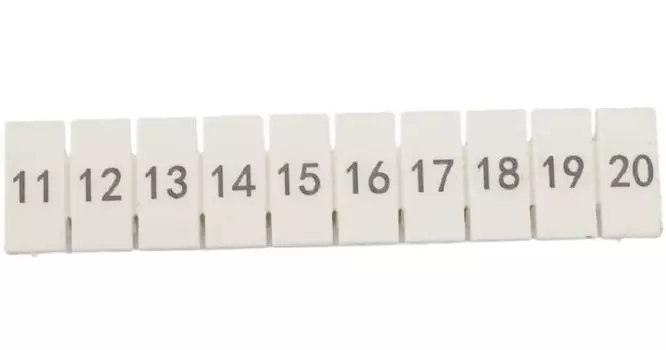 Маркер EKF zb-st-2.5-1-50 для JXB-ST/Push-in 2,5 с нумерацией 1-50 (100 шт.)