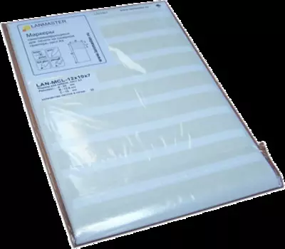 Маркер Lanmaster LAN-MCL-50x25x19 самоламинирующийся, л.А4, 50х25x85, диам.19мм, 12 шт/л.