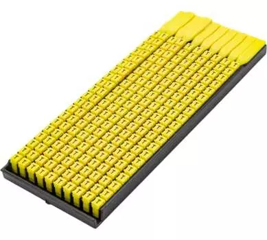 Маркер на кабель DKC MKCTS3 сечением 4-6мм символ „T”, "Mark" (уп/160 шт)