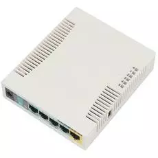 Маршрутизатор Mikrotik RouterBOARD 951Ui-2HnD 802.11b/g/n, порты: (5) 10/100 Ethernet ports; (1) USB 2.0; AR9344 600 MHz; 128MB DDR2; OS: L4