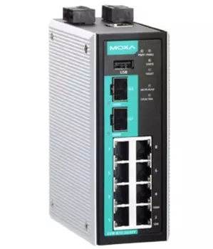 Маршрутизатор промышленный MOXA EDR-810-VPN-2GSFP-T Industrial Secure Router Switch with 8 10/100BaseT(X) ports, 2 1000BaseSFP slots, 1 WAN, Firewall/