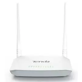Маршрутизатор Tenda D301 ADSL, Wi-Fi IEEE802.11b/g/n, 300 Мбит/с, 2.4 ГГц, 3хLAN/RJ11/USB2.0, белый