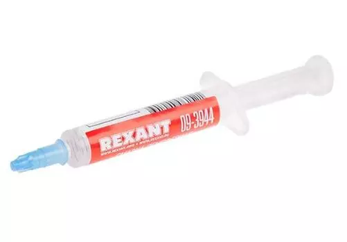 Масло Rexant 09-3944 силиконовое, ПМС-60000 (Полиметилсилоксан), 2 мл, шприц, «Демпферное»