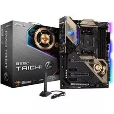 Материнская плата ATX ASRock B550 TAICHI (AM4, AMD B550, 4*DDR4(5200+), 8*SATA 6G RAID, 2*M.2, 5*PCIE, 7.1CH, 2.5Glan, WiFi, BT, 9*USB 3.2/2*USB Type-