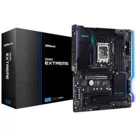 Материнская плата ATX ASRock Z690 EXTREME (LGA1700, Z690, 4*DDR4, AC`97, 8ch(7.1), 1*2.5Gigabit + Gigabit Ethernet, RAID, HDMI, DP)