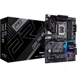 Материнская плата ATX ASRock Z690 PRO RS (LGA1700, Z690, 4*DDR4, AC`97, 8ch(7.1), 2.5Glan RAID, HDMI, DP)