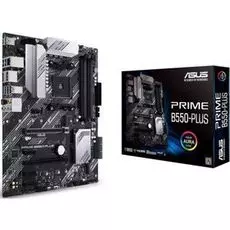Материнская плата ATX ASUS PRIME B550-PLUS (AM4, AMD B550, 4*DDR4(4800), 6*SATA 6G RAID, 2*M.2, 5*PCIE, 7.1CH, Glan, 7*USB 3.2/USB Type-C, HDMI/DP) RT