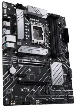 Материнская плата ATX ASUS PRIME B660-PLUS D4 90MB18X0-M1EAY0 (LGA1700, B660, 4*DDR4 (5066), 2*PCIe, 3*M.2, 4*SATA, 3*USB 3.2, 2*USB 2.0, HDMI, DP)