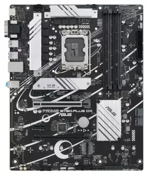 Материнская плата ATX ASUS PRIME B760-PLUS D4 (LGA1700, B760, 4*DDR4 (5066), 4*SATA 6G RAID, 3*M.2, 4*PCIE, 2.5Glan, HDMI, VGA, DP, USB Type-C, 3*USB