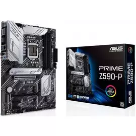 Материнская плата ATX ASUS PRIME Z590-P (LGA1200, Z590, 4*DDR4(5133), 4*SATA 6G RAID, 3*M.2, 4*PCIE, 7.1CH, 2.5Glan, HDMI, DP, 3*USB 3.2/USB Type-C, 2