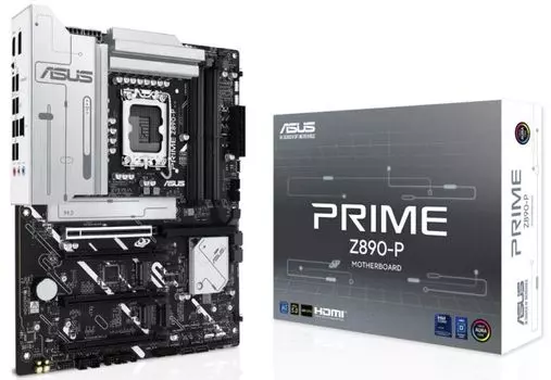 Материнская плата ATX ASUS PRIME Z890-P 90MB1I50-M0EAY0 LGA1851, Z890, 4*DDR5 (7600), 4*SATA, 4*M.2, 3*USB 3.2, 4*USB 2.0, USB Type-C, 4*PCIe x16, HDM