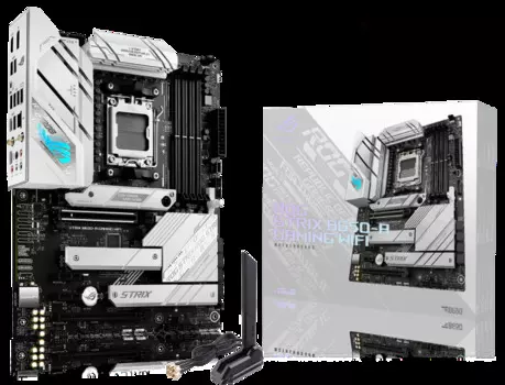 Материнская плата ATX ASUS ROG STRIX B650-A GAMING WIFI (AM5, AMD B650, 4*DDR5(6400), 4*SATA 6G RAID, 3*M.2, 4*PCIE, 2.5Glan, WiFi, BT, USB Type-C, 3*