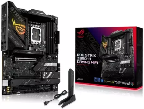 Материнская плата ATX ASUS ROG STRIX Z890-H GAMING WIFI 90MB1K20-M0EAY0 (LGA1851, Z890, 4*DDR5, 4*SATA, 5*M.2, WiFi, BT, 8*USB 3.2, 2*USB Type-C, 3*PC