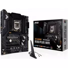 Материнская плата ATX ASUS TUF GAMING B560-PLUS WIFI (LGA1200, B560, 4*DDR4(5000), 6*SATA 6G, 2*M.2, 3*PCIE, 7.1CH, 2.5Glan, WiFi, BT, DP, HDMI, 6*USB