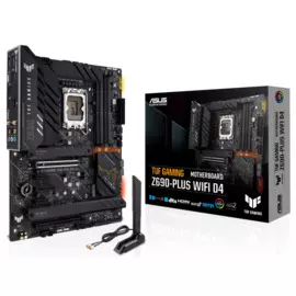 Материнская плата ATX ASUS TUF GAMING Z690-PLUS WIFI D4 (LGA1700, Z690, 4*DDR4(5333), 4*SATA 6G RAID, 4*M.2, 3*PCIE, 7.1CH, 2.5Glan, WiFi, BT, 6*USB 3