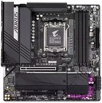 Материнская плата ATX GIGABYTE B650M AORUS ELITE (AM5, AMD B650, 4*DDR5(8000), 4*SATA 6G RAID, 2*M.2, 2*PCIe, DP, HDMI, USB Type-C, 7*USB 3.2, 4*USB 2