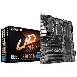 Материнская плата ATX GIGABYTE B660 DS3H DDR4 (LGA1700, B660, 4*DDR4(5333), 4*SATA 6G RAID, 2*M.2, 5*PCIE, 7.1CH, Glan, USB Type-C, USB 3.2, HDMI/DP)