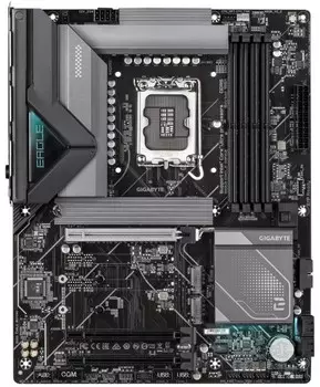Материнская плата ATX GIGABYTE B860 EAGLE WIFI6E (LGA1851, B860, 4*DDR5 (9066), 3*PCIe, 3*M.2, 4*SATA 6G RAID, BT, WiFi, USB 3.2, 4*USB 2.0, HDMI, DP)