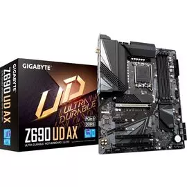 Материнская плата ATX GIGABYTE Z690 UD AX (LGA1700 Z690 4*DDR5(6000), 6*SATA 6GB/s, 3*M.2, 5*PCI-E, 7,1, 2.5Glan, RAID, HDMI, DP)