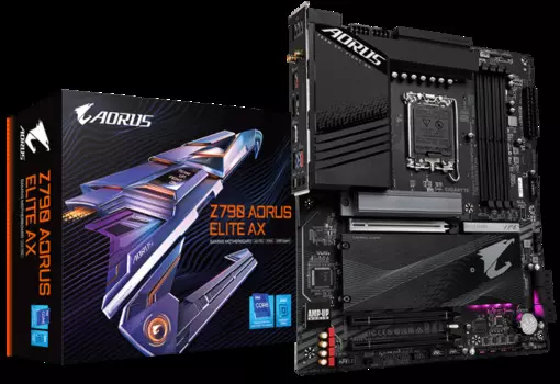 Материнская плата ATX GIGABYTE Z790 AORUS ELITE DDR4 (LGA1700, Z790, 4*DDR4 (5333), 4*SATA 6G RAID, 4*M.2, 3*PCIE, 2.5Glan, HDMI, USB Type-C, 5*USB 3.