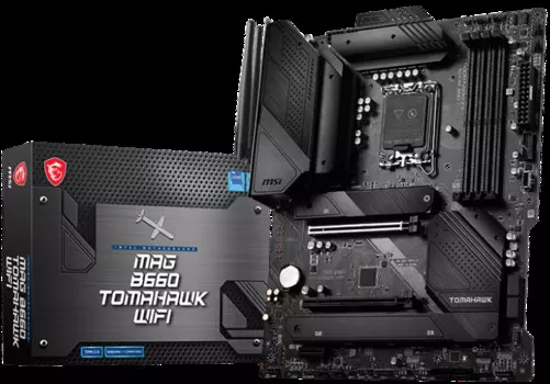 Материнская плата ATX MSI MAG B660 TOMAHAWK WIFI (LGA1700, B660, 4*DDR5(6200), 6*SATA 6G RAID, 3*M.2, 3*PCIE, 7.1CH, 2.5Glan, WiFI, BT, USB Type-C, 4*