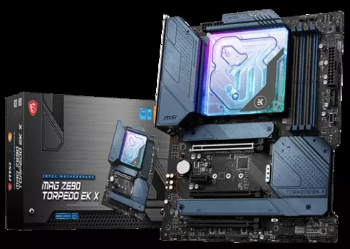 Материнская плата ATX MSI MAG Z690 TORPEDO EK X (LGA1700, Z690, 4*DDR5 (6400), 6*SATA 6G RAID, 4*M.2, 4*PCIE, 2.5Glan, HDMI, DP, USB Type-C, 5*USB 3.2