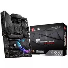 Материнская плата ATX MSI MPG B550 GAMING PLUS (AM4, AMD B550, 4*DDR4(4400), 6*SATA 6G RAID, 2*M.2, 4*PCIE, 7.1CH, Glan, 5*USB 3.2/2*USB Type-C, HDMI/