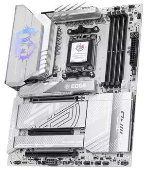 Материнская плата ATX MSI MPG X870E EDGE TI WIFI (AM5, AMD X870, 4*DDR5, 3*PCIe, 4*M.2, 4*SATA, WiFi, BT, 4*USB 2.0, 5*USB 3.2, 2*USB Type-C, HDMI)