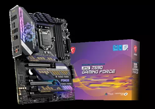Материнская плата ATX MSI MPG Z590 GAMING FORCE (LGA1200, Z590, 4*DDR4(5333), 6*SATA 6G RAID, 3*M.2, 5*PCIE, 7.1CH, 2.5Glan, 5*USB 3.2, USB Type-C, HD